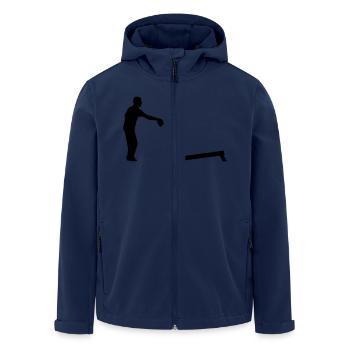 Cornhole - Men’s Recycled Softshell Jacket by Stanley/Stella - navy - Front - AI Model Male 185 light (185cm)