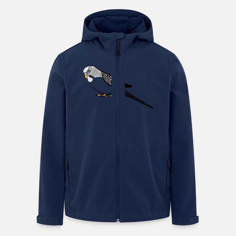 perruche - Veste softshell homme en polyester recyclé Stanley/Stella - marine