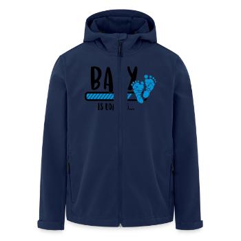 Baby is loading - loads pregnancy birth baby - Men’s Recycled Softshell Jacket by Stanley/Stella - navy - Front - AI Model Male 185 light (185cm)
