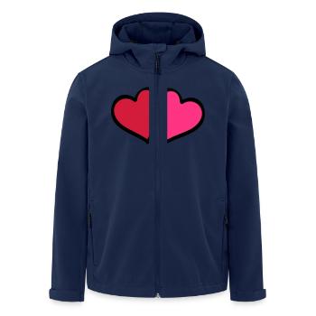 hearts comic - Recycelte Männer Softshell-Jacke von Stanley/Stella - Navy - Vorne - AI Model Male 185 light (185cm)