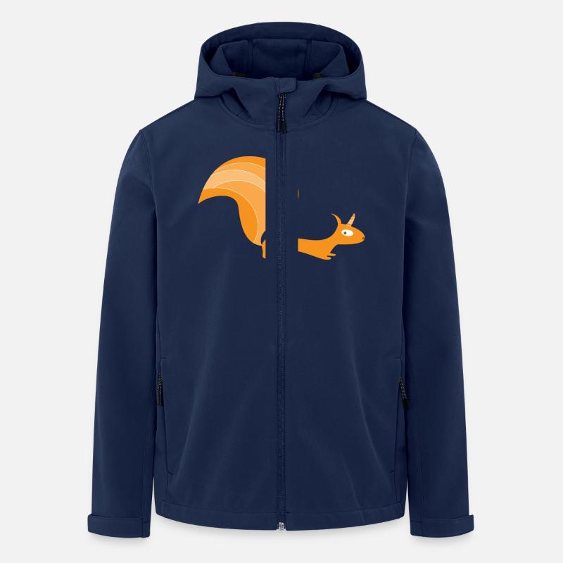 Eichhörnchen mit Einhorn (b) - Recycelte Männer Softshell-Jacke von Stanley/Stella - Navy