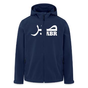 Sabr صبر - Veste softshell homme en polyester recyclé Stanley/Stella - marine - Devant - AI Model Male 185 light (185cm)
