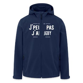 j'ai rugby cadeau - Veste softshell homme en polyester recyclé Stanley/Stella - marine - Devant - AI Model Male 185 light (185cm)