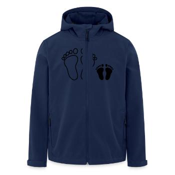 Empreinte familiale - Veste softshell homme en polyester recyclé Stanley/Stella - marine - Devant - AI Model Male 185 light (185cm)
