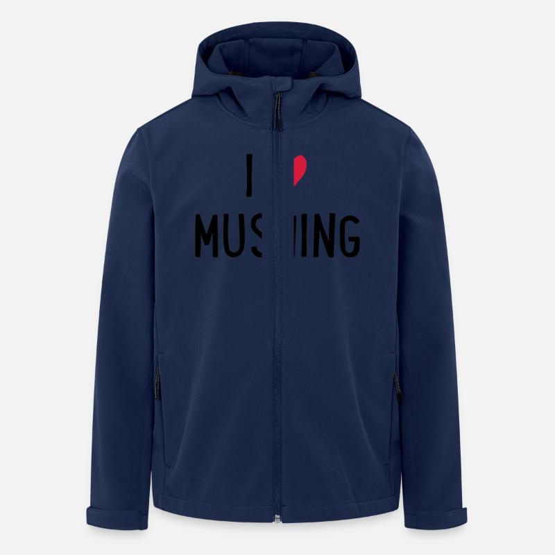 Mushing - Recycelte Männer Softshell-Jacke von Stanley/Stella - Navy
