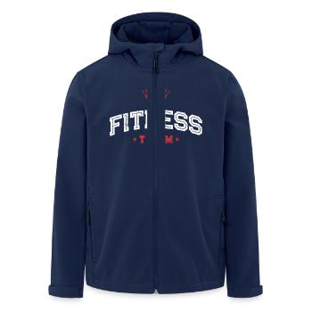 Fitness Team - Men’s Recycled Softshell Jacket by Stanley/Stella - navy - Front - AI Model Male 185 light (185cm)