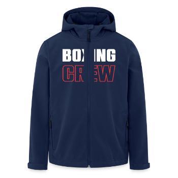 Boxing Crew - Recycelte Männer Softshell-Jacke von Stanley/Stella - Navy - Vorne - AI Model Male 185 light (185cm)