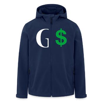 Buchstabe g Dollar - Recycelte Männer Softshell-Jacke von Stanley/Stella - Navy - Vorne - AI Model Male 185 light (185cm)