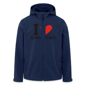 j'aime les beaux jours - Veste softshell homme en polyester recyclé Stanley/Stella - marine - Devant - AI Model Male 185 light (185cm)