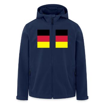 Germany - Recycelte Männer Softshell-Jacke von Stanley/Stella - Navy - Vorne - AI Model Male 185 light (185cm)