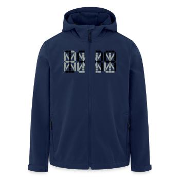 1999 - Recycelte Männer Softshell-Jacke von Stanley/Stella - Navy - Vorne - AI Model Male 185 light (185cm)
