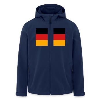 germany flag - Recycelte Männer Softshell-Jacke von Stanley/Stella - Navy - Vorne - AI Model Male 185 light (185cm)