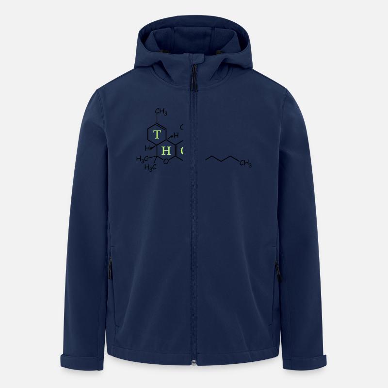 THC Struktur - Recycelte Männer Softshell-Jacke von Stanley/Stella - Navy