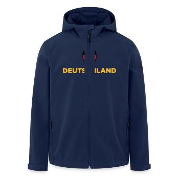 Drapeau national de l’Allemagne - Veste softshell homme en polyester recyclé Stanley/Stella - marine - Devant - AI Model Male 185 light (185cm)