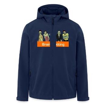Brainspotting Zombies - Men’s Recycled Softshell Jacket by Stanley/Stella - navy - Front - AI Model Male 185 light (185cm)