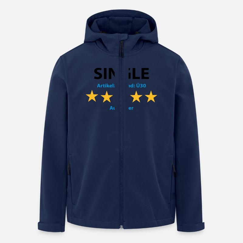 5 Star Simple - 30 + - Veste softshell homme en polyester recyclé Stanley/Stella - marine