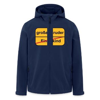 großer Bruder - Recycelte Männer Softshell-Jacke von Stanley/Stella - Navy - Vorne - AI Model Male 185 light (185cm)