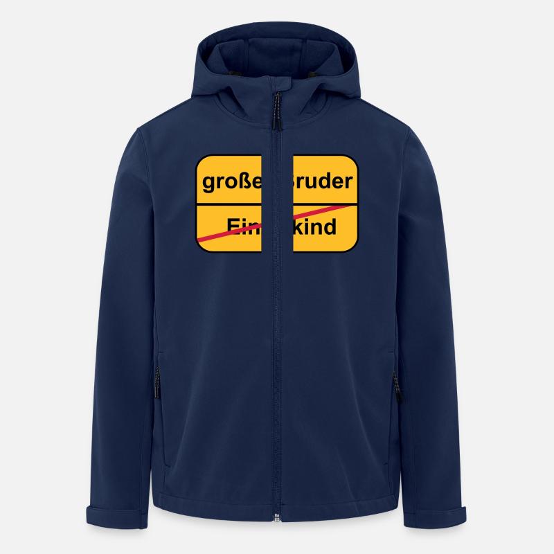 großer Bruder - Recycelte Männer Softshell-Jacke von Stanley/Stella - Navy