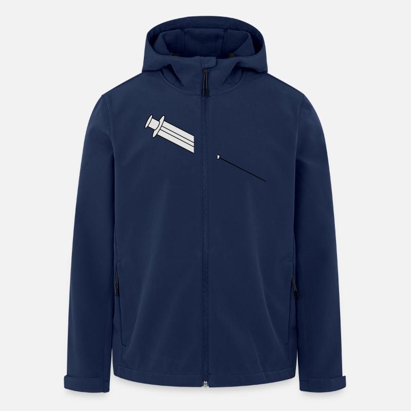 Syringe - Recycelte Männer Softshell-Jacke von Stanley/Stella - Navy