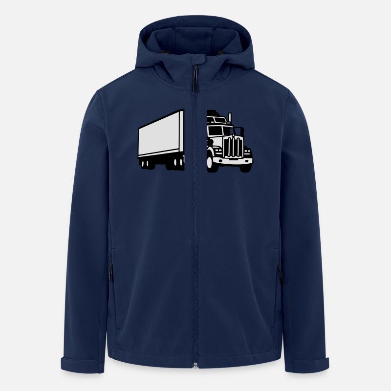 lkw - Recycelte Männer Softshell-Jacke von Stanley/Stella - Navy