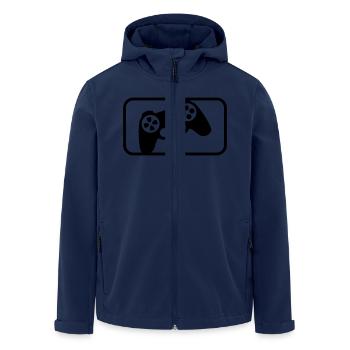 Controller Sport - Men’s Recycled Softshell Jacket by Stanley/Stella - navy - Front - AI Model Male 185 light (185cm)