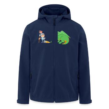 Ritter und Drache - Recycelte Männer Softshell-Jacke von Stanley/Stella - Navy - Vorne - AI Model Male 185 light (185cm)