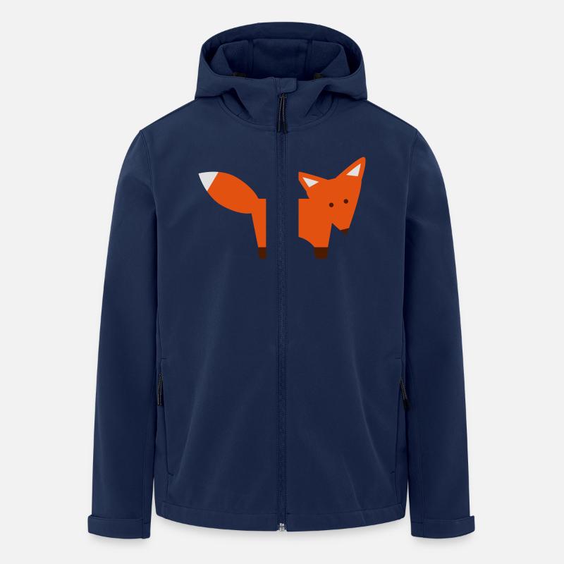 Fuchskind - Recycelte Männer Softshell-Jacke von Stanley/Stella - Navy