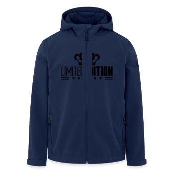 Limited Edition King Crown Stars Logo - Men’s Recycled Softshell Jacket by Stanley/Stella - navy - Front - AI Model Male 185 light (185cm)