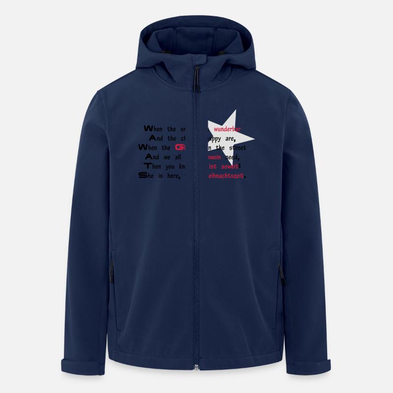 Spruch Weihnachten - Recycelte Männer Softshell-Jacke von Stanley/Stella - Navy