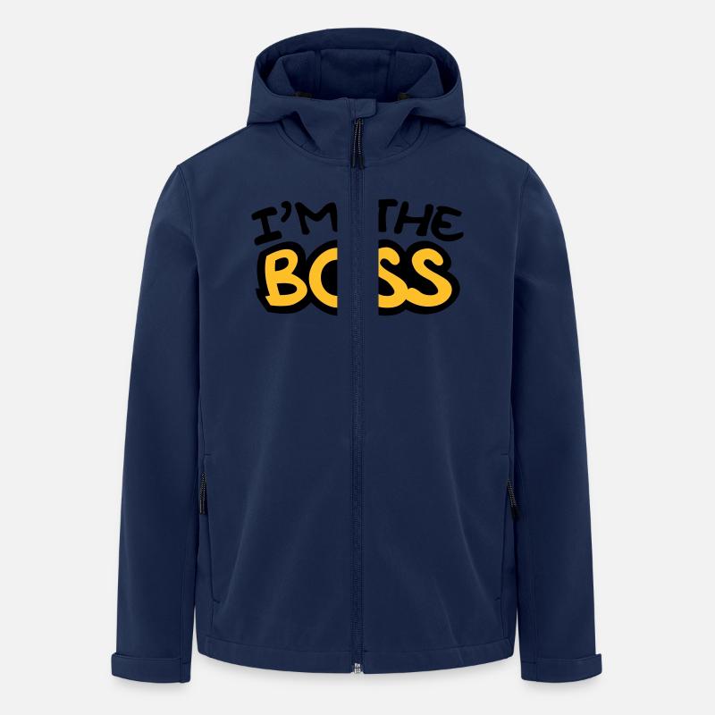 I'm The Boss Comic Style - Men’s Recycled Softshell Jacket by Stanley/Stella - navy