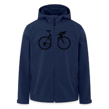 Bicyclette - Veste softshell homme en polyester recyclé Stanley/Stella - marine - Devant - AI Model Male 185 light (185cm)
