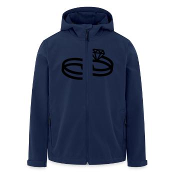 Hochzeitsringe - Wedding Rings - Recycelte Männer Softshell-Jacke von Stanley/Stella - Navy - Vorne - AI Model Male 185 light (185cm)