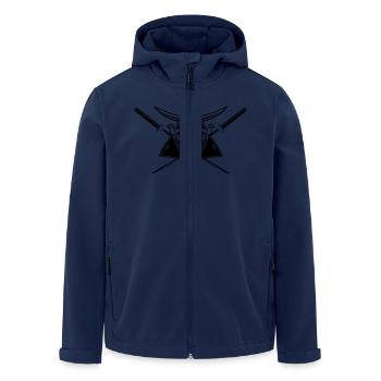 samurai - Recycelte Männer Softshell-Jacke von Stanley/Stella - Navy - Vorne - AI Model Male 185 light (185cm)