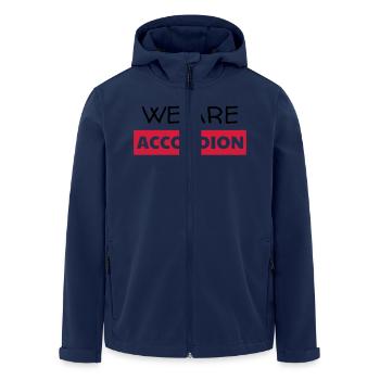 Accordion - Accordionist - Accordéon - Music - Men’s Recycled Softshell Jacket by Stanley/Stella - navy - Front - AI Model Male 185 light (185cm)