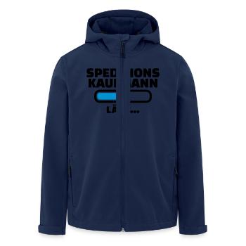 Speditionskaufmann - Recycelte Männer Softshell-Jacke von Stanley/Stella - Navy - Vorne - AI Model Male 185 light (185cm)