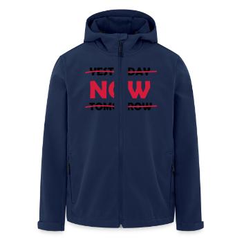 yesterday_now_tomorrow_1 - Recycelte Männer Softshell-Jacke von Stanley/Stella - Navy - Vorne - AI Model Male 185 light (185cm)