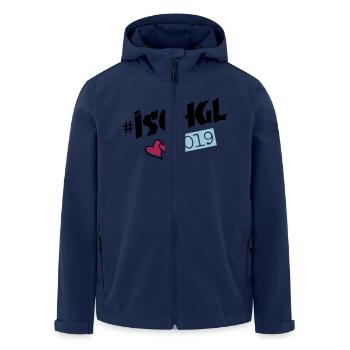 ischgl 2019 herzchen - Recycelte Männer Softshell-Jacke von Stanley/Stella - Navy - Vorne - AI Model Male 185 light (185cm)