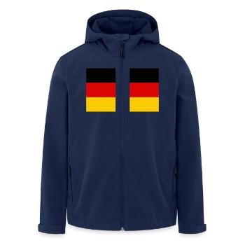 Drapeau Allemagne / German Flag - Men’s Recycled Softshell Jacket by Stanley/Stella - navy - Front - AI Model Male 185 light (185cm)