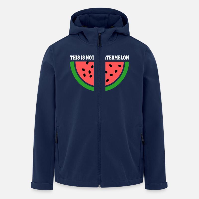 THIS IS NOT A WATERMELON - Men’s Recycled Softshell Jacket by Stanley/Stella - navy