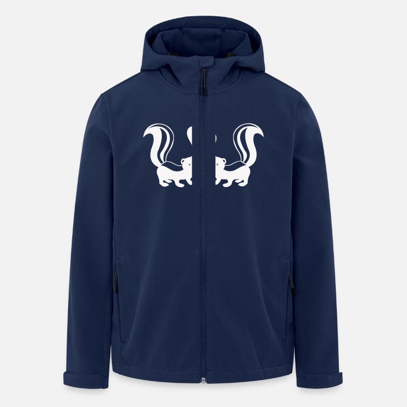 Moufettes amoureuses - Veste softshell homme en polyester recyclé Stanley/Stella - marine