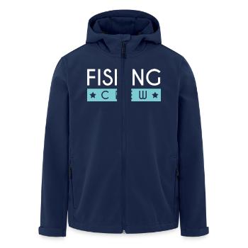 Fishing Crew - Recycelte Männer Softshell-Jacke von Stanley/Stella - Navy - Vorne - AI Model Male 185 light (185cm)