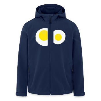 Fried eggs - Men’s Recycled Softshell Jacket by Stanley/Stella - navy - Front - AI Model Male 185 light (185cm)