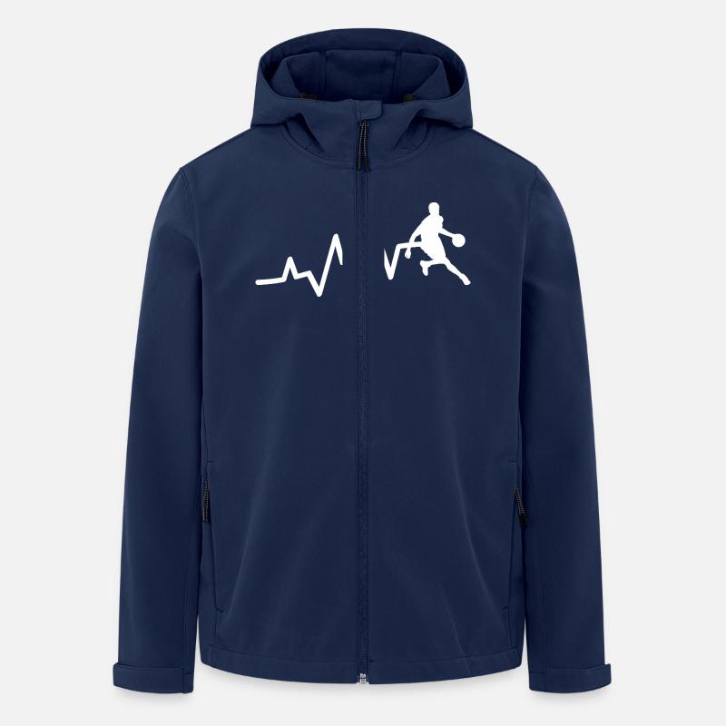 Basketballspieler Evolution Basketball - Recycelte Männer Softshell-Jacke von Stanley/Stella - Navy