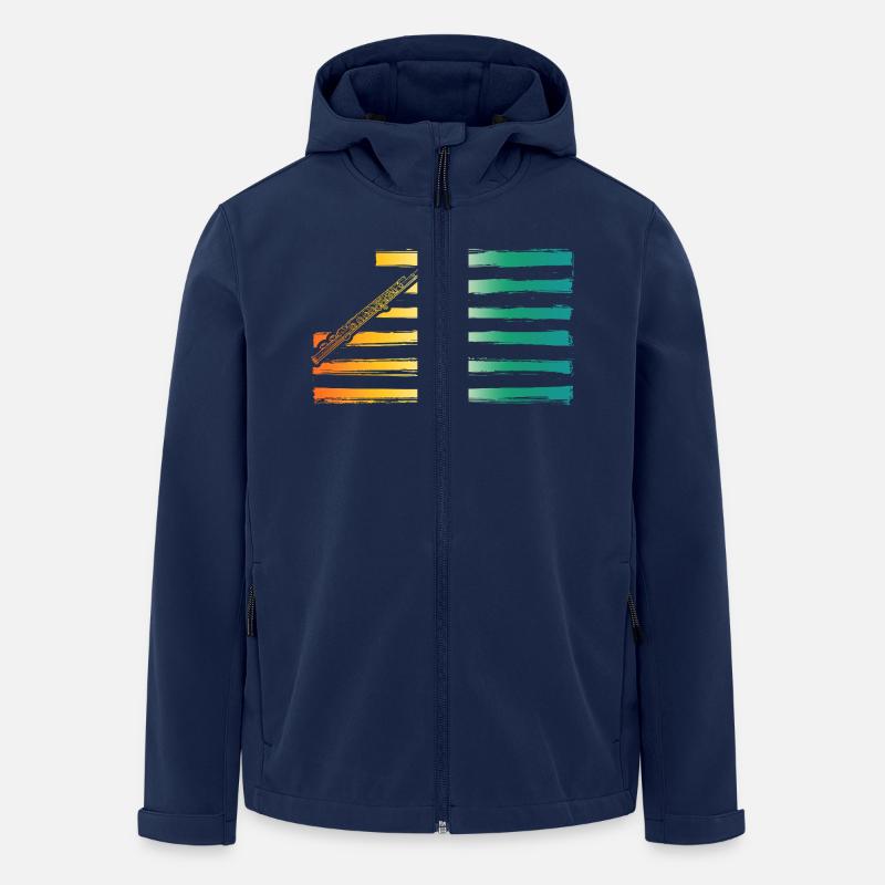 Joueur de flûte - Veste softshell homme en polyester recyclé Stanley/Stella - marine