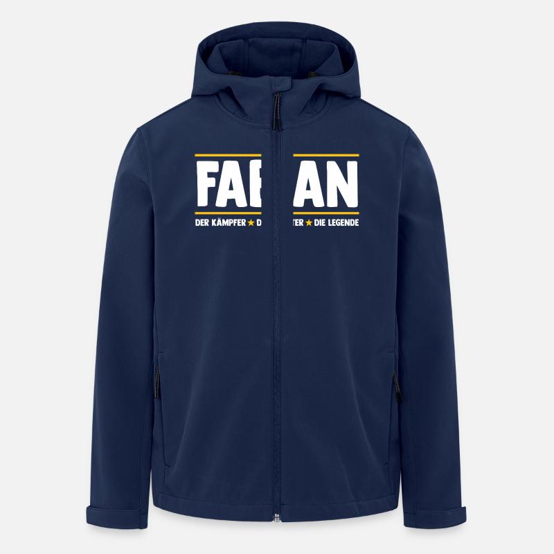 Fabian - Men’s Recycled Softshell Jacket by Stanley/Stella - navy