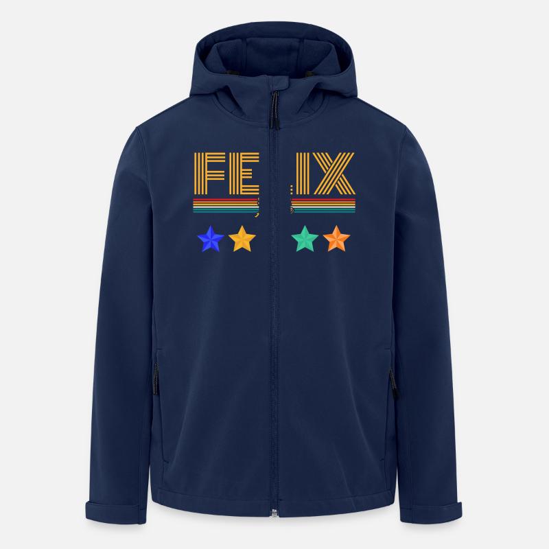 Felix - Recycelte Männer Softshell-Jacke von Stanley/Stella - Navy