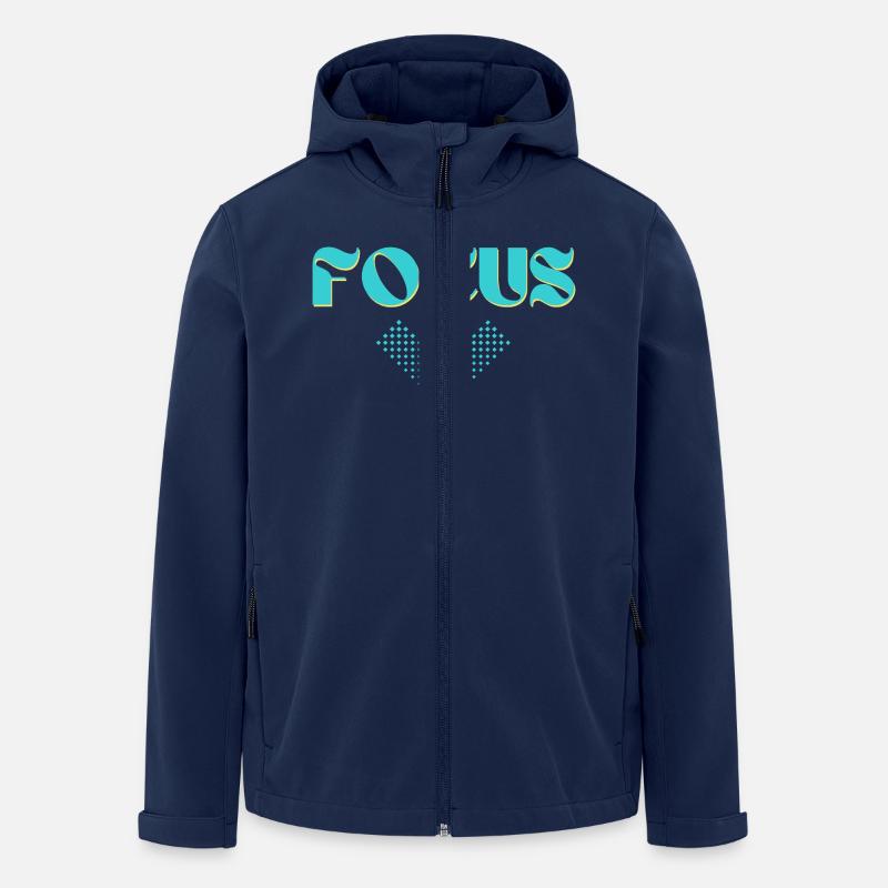 Fokus-Grafik - Recycelte Männer Softshell-Jacke Discoverer von Stanley/Stella - Navy