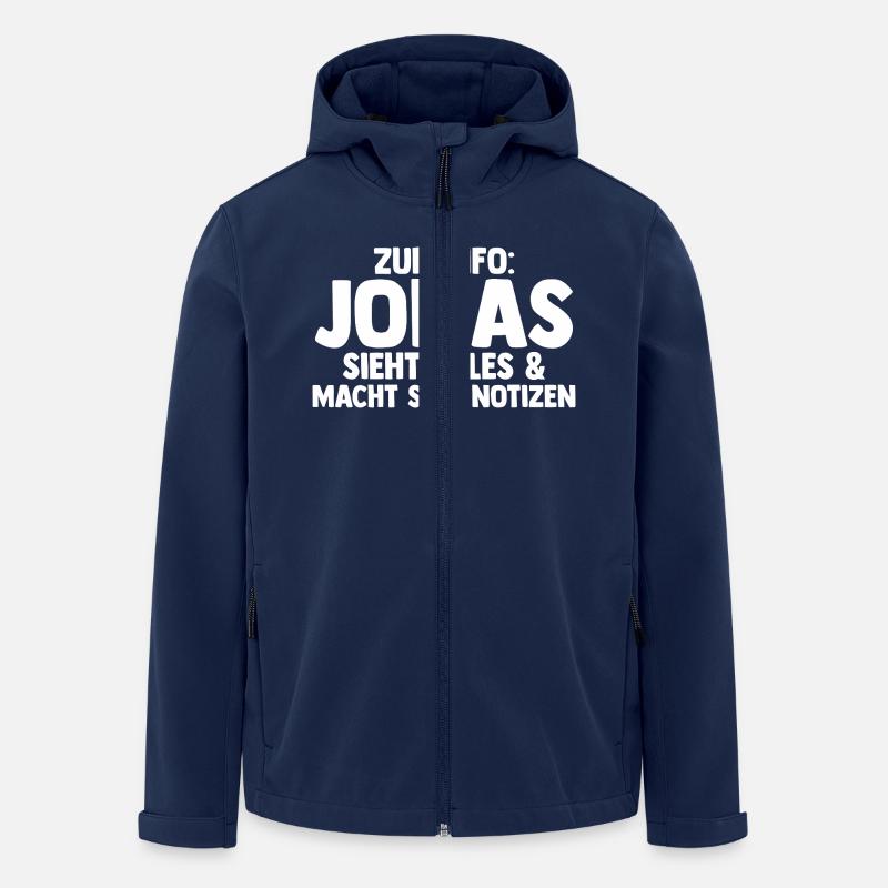 Jonas - Recycelte Männer Softshell-Jacke von Stanley/Stella - Navy