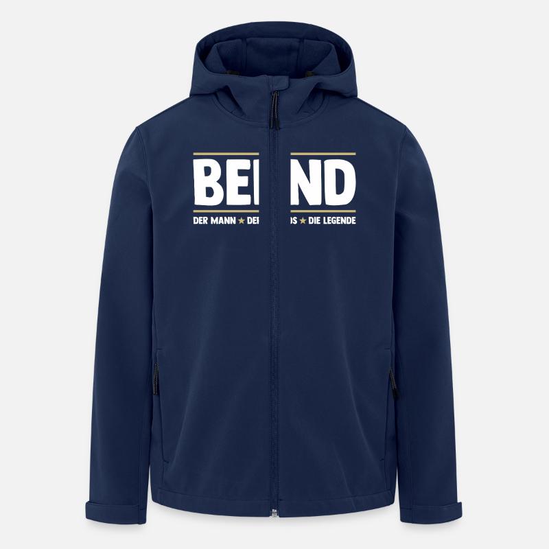 Bernd - Men’s Recycled Softshell Jacket by Stanley/Stella - navy
