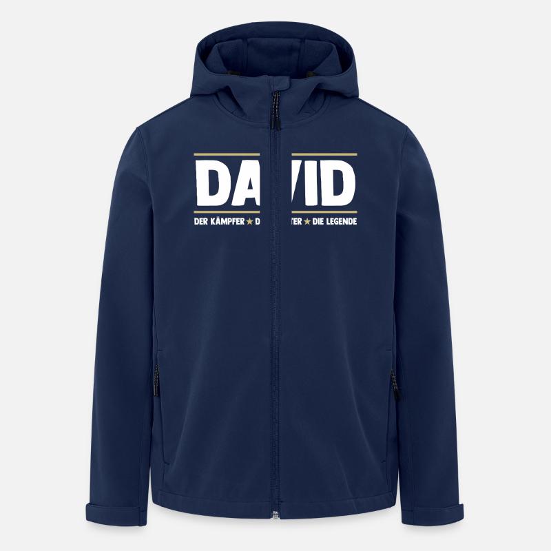 David - Recycelte Männer Softshell-Jacke von Stanley/Stella - Navy